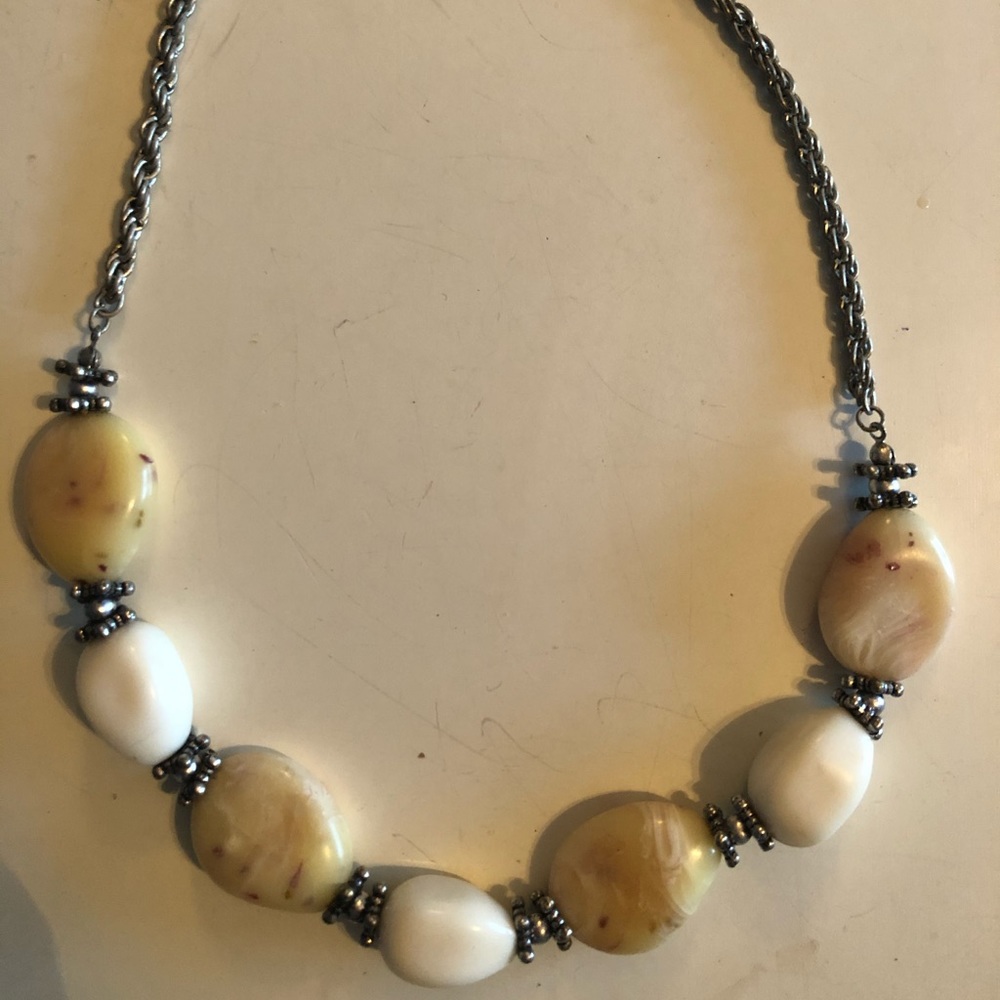 Stone bead necklace